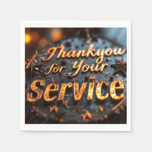 Serviette En Papier Papier de jour pour anciens combattants Napkin