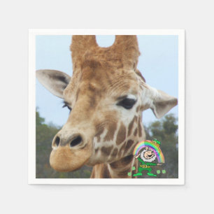 Serviette En Papier Papier de jour St. Patrick serviettes Giraffe