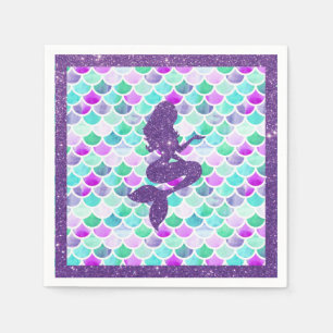 Serviette En Papier Papier de la série Mermaid Napkin