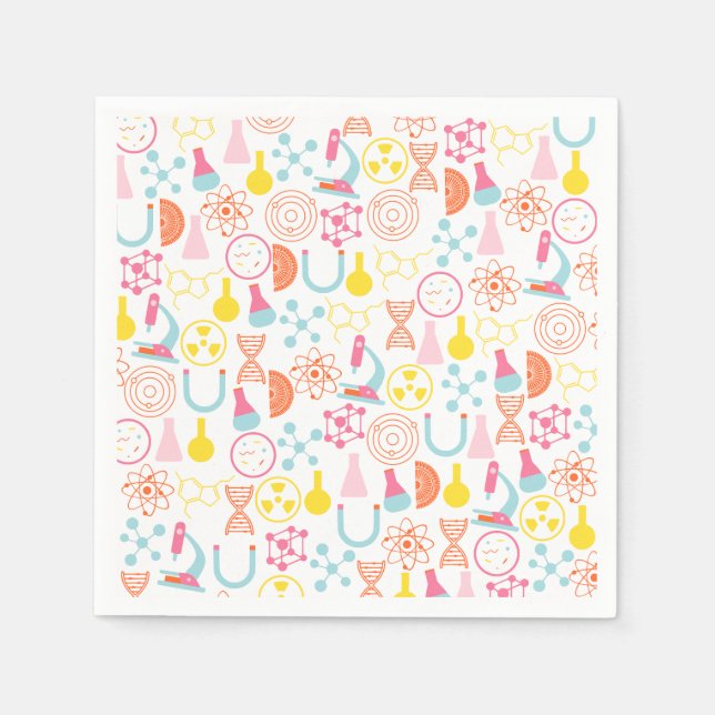 Serviette En Papier Papier de l'enseignant scientifique (Devant)