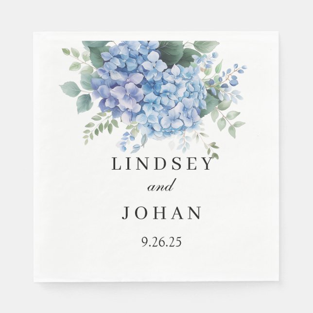 Serviette En Papier Papier de mariage (Devant)