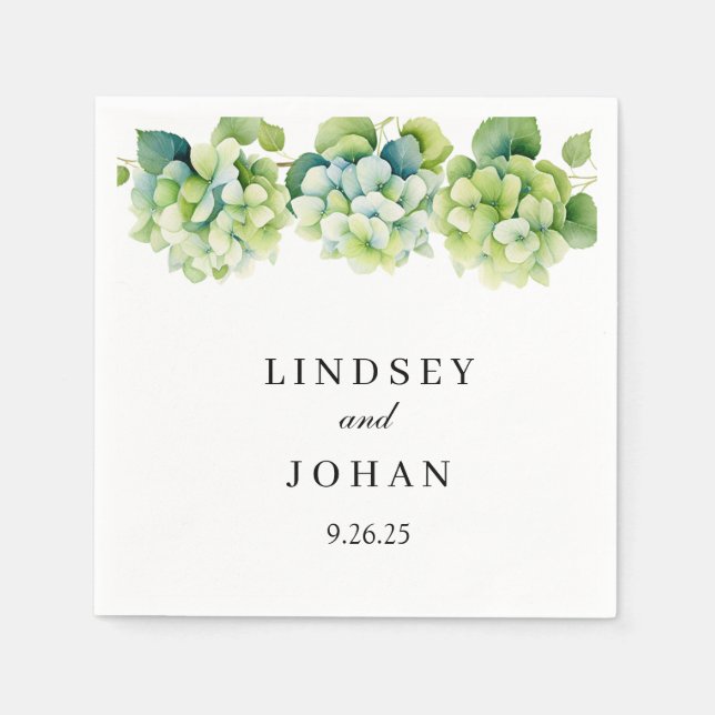 Serviette En Papier Papier de mariage (Devant)
