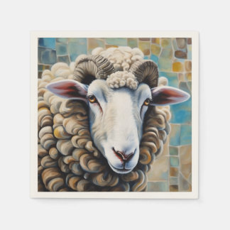 Serviette En Papier Papier de mouton mignon