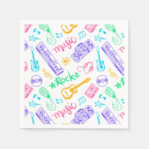 Serviette En Papier Papier de musique