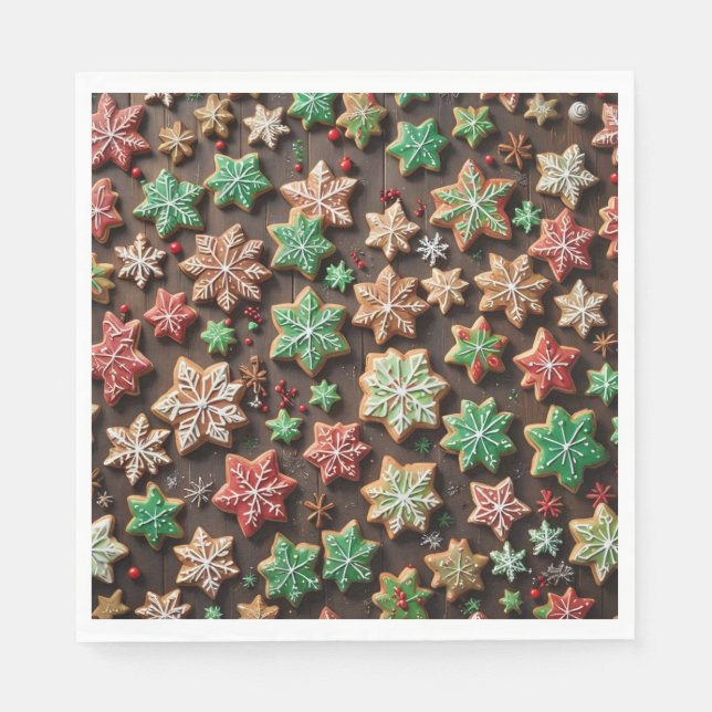 Serviette En Papier Papier de Noël (Devant)