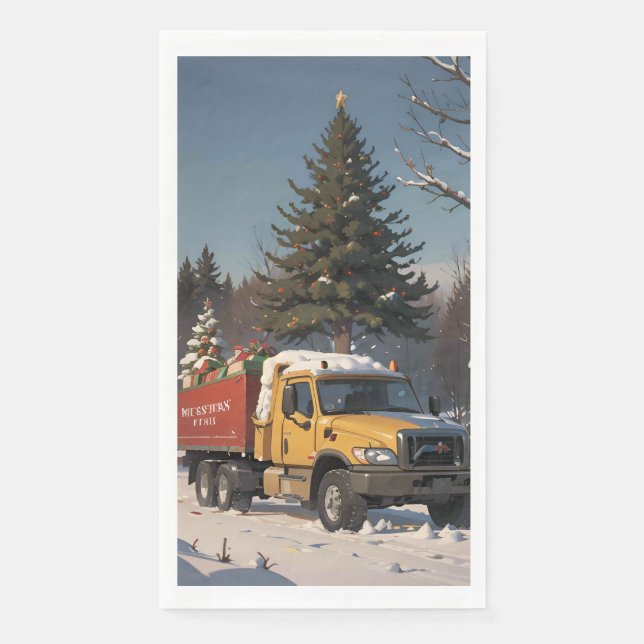 Serviette En Papier Papier de Noël (Devant)