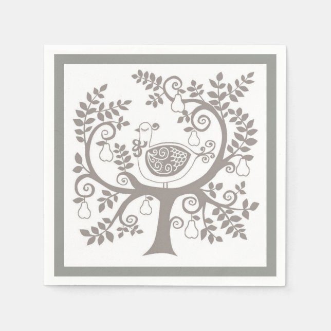 Serviette En Papier Papier de Noël (Devant)