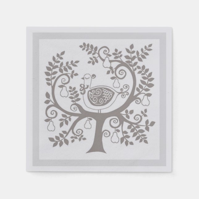 Serviette En Papier Papier de Noël (Devant)