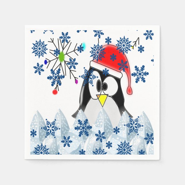 Serviette En Papier Papier de Noël (Devant)