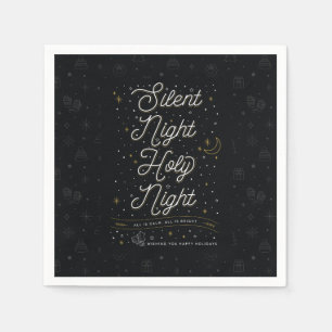 Serviette En Papier Papier de Noël de la nuit silencieuse