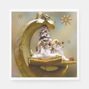 Serviette En Papier Papier de Noël, Joyeux Noël, Ange