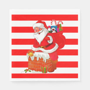 Serviette En Papier Papier de Noël, Joyeux Noël, Père Noël