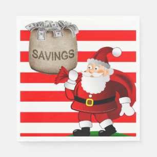 Serviette En Papier Papier de Noël, Joyeux Noël, Père Noël