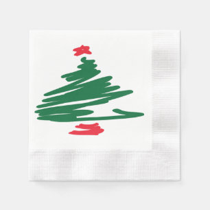 Serviette En Papier Papier de Noël Napkin