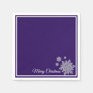 Serviette En Papier Papier de Noël Napkins Fléchettes violettes