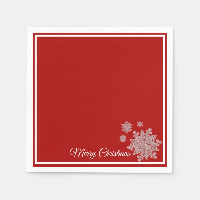 Serviette En Papier Papier de Noël serviettes Flèches rouges (Devant)