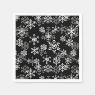 Serviette En Papier Papier de Noël serviettes-flocons de neige