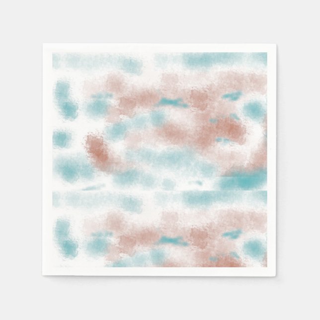 Serviette En Papier Papier de nuages Abstraits moderne Napkin (Devant)