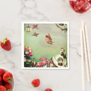 Serviette En Papier Papier de papier à papier de découpage du villag