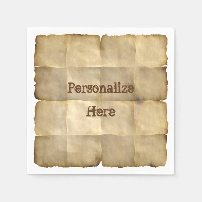 Serviette En Papier Papier de parchemin (Devant)