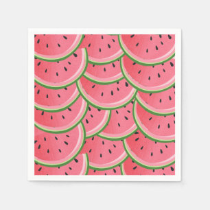Serviette En Papier Papier de pastèque Napkins Fruit d'été Melon Pique