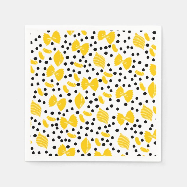 Serviette En Papier Papier de pâtes mignonnes (Devant)