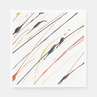 Serviette En Papier Papier de peinture en cuir flamboyant serviettes