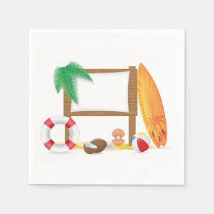 Serviette En Papier Papier de plage Icons
