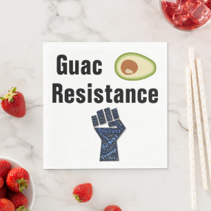 Serviette En Papier Papier de résistance Guac Napkin