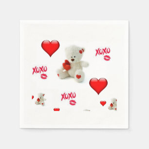 Serviette En Papier Papier de Saint Valentin serviettes