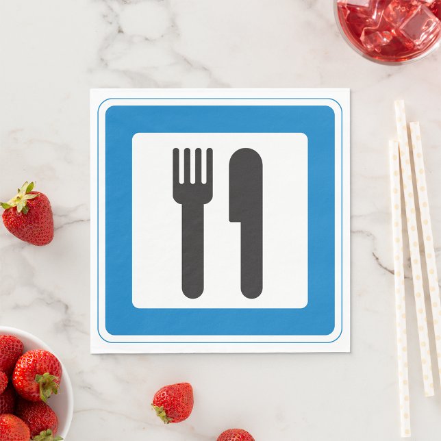 Serviette En Papier Papier de signalisation de repos (Créateur téléchargé)