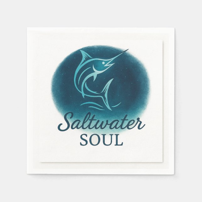 Serviette En Papier Papier de Soul Marlin Saltwater (Devant)