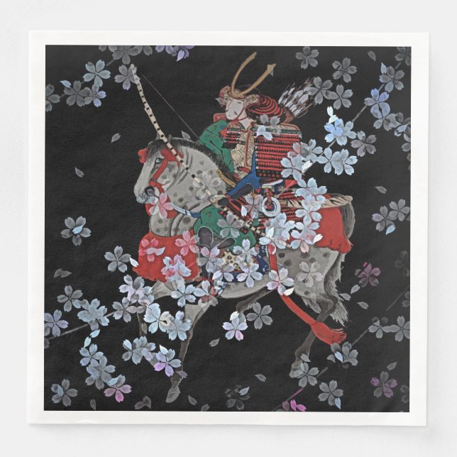 Serviette En Papier Papier de table Samurai (Devant)