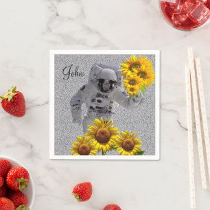Serviette En Papier Papier de tournesol Astronaut