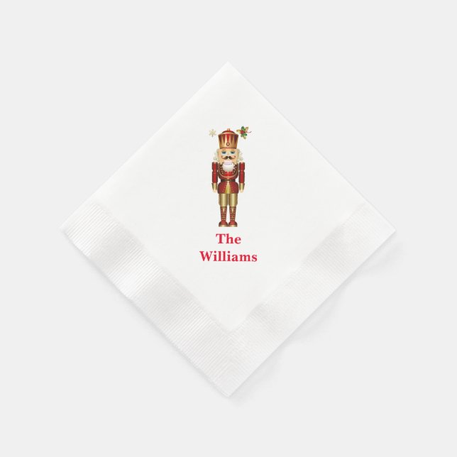 Serviette En Papier Papier de vacances Napkins-Nutcracker (Coin)