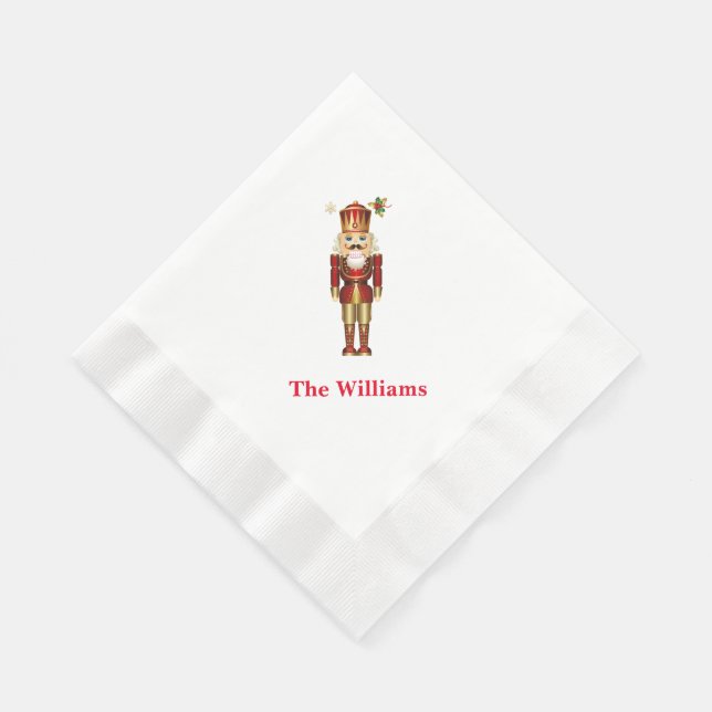 Serviette En Papier Papier de vacances Napkins-Nutcracker (Coin)
