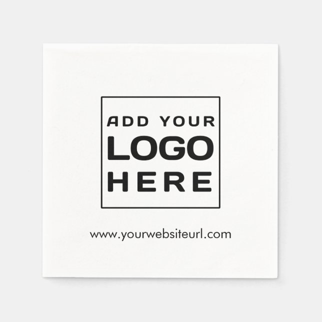 Serviette En Papier Papier des employés du logo de marque d'entreprise (Devant)