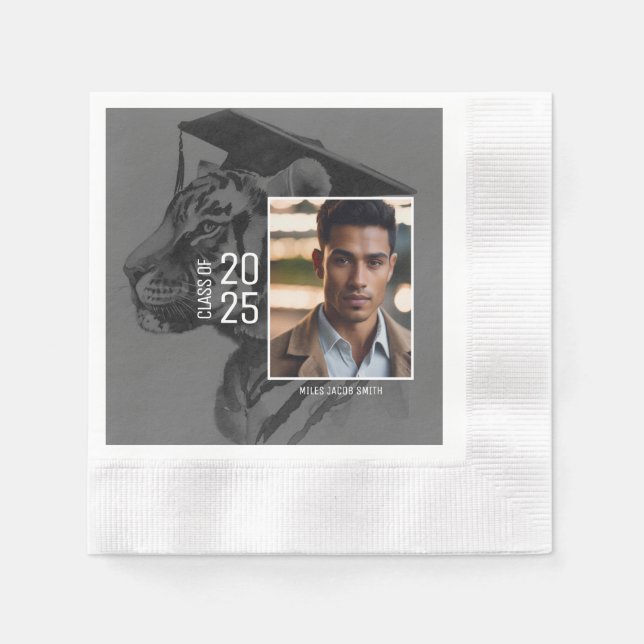 Serviette En Papier Papier d'études Ajouter votre photo (Devant)