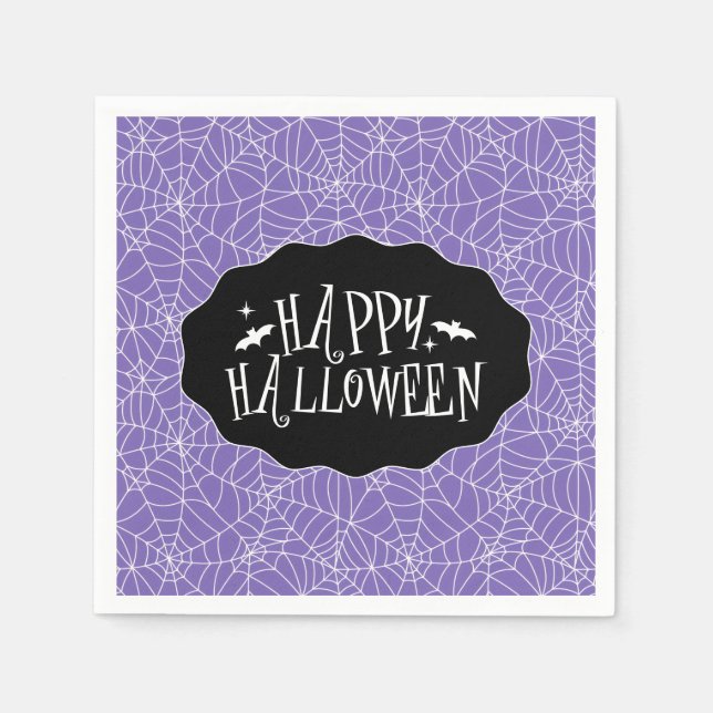Serviette En Papier Papier d'Halloween (Devant)