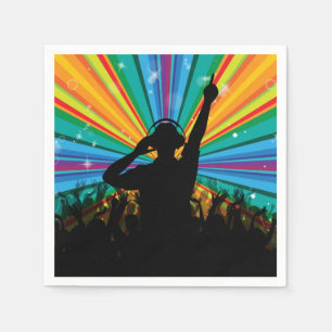 Serviette En Papier Papier DJ de musique
