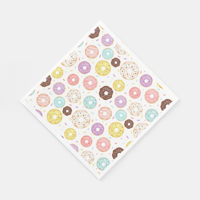 Serviette En Papier Papier Donut Party (Coin)