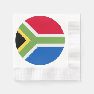 Serviette En Papier Papier Drapeau Sud-Africain Napkin