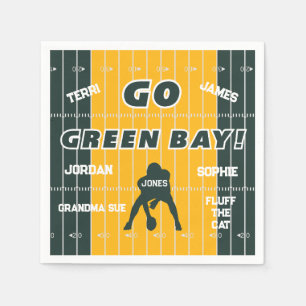 Serviette En Papier Papier du ventilateur Green Bay Football Napkin