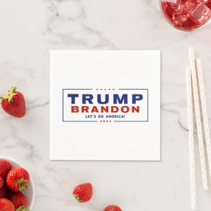 Serviette En Papier Papier électoral Trump Brandon 2024™