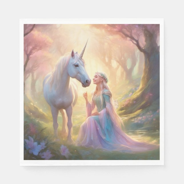 Serviette En Papier Papier Elf Princess (Devant)