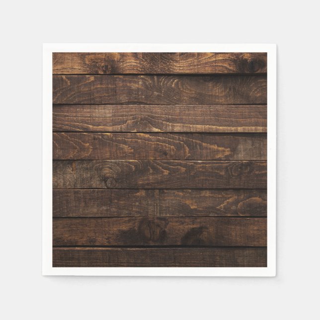 Serviette En Papier Papier en bois Brown (Devant)
