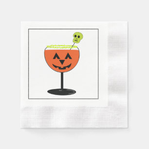 Serviette En Papier Papier en verre Citrouille Halloween Napkin