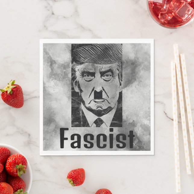 Serviette En Papier Papier fasciste Trump Napkin (En situation)