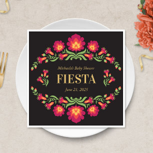 Serviette En Papier Papier festa mexicain Napkin, Floral rouge