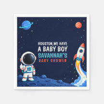 Papier Fête Bébé Garçon Espace Houston
